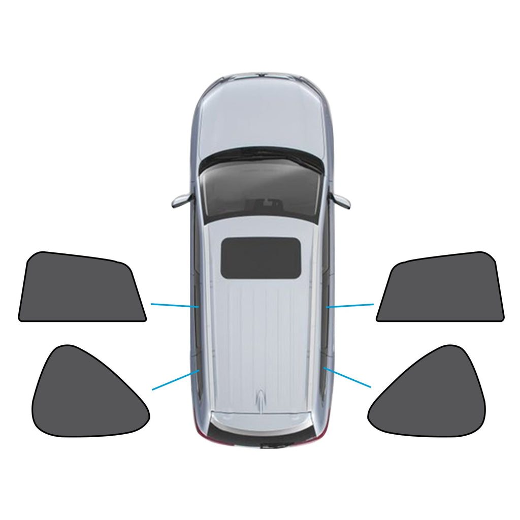 Magnetic black mesh car window shades installed on a Mazda CX-5 offering UV protection — view 3