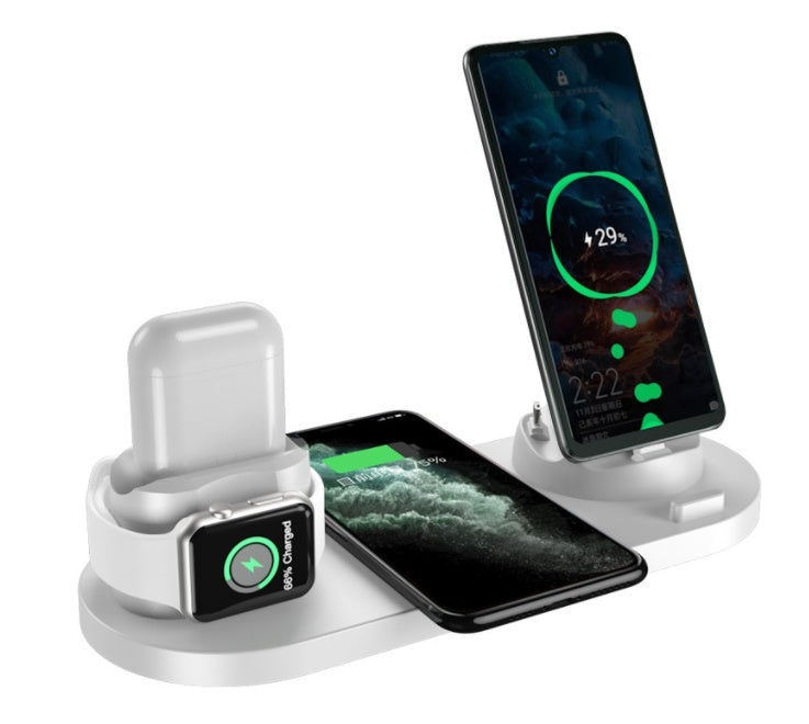 Wireless Charger For IPhone Fast Charger For Phone Fast Charging Pad For Phone Watch 6 In 1 Charging Dock Station-9