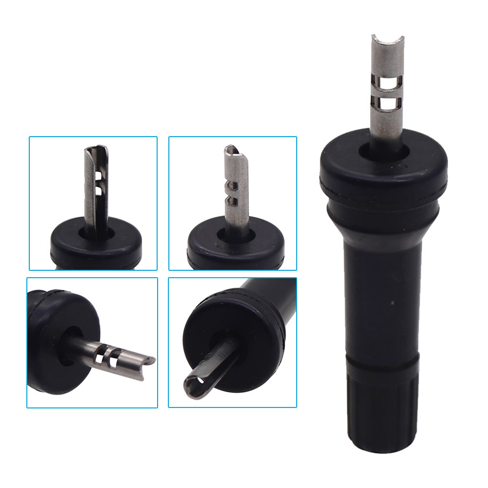 Four premium replacement tire pressure monitoring system valves and clips for Nissan Patrol Y62 series — view 4