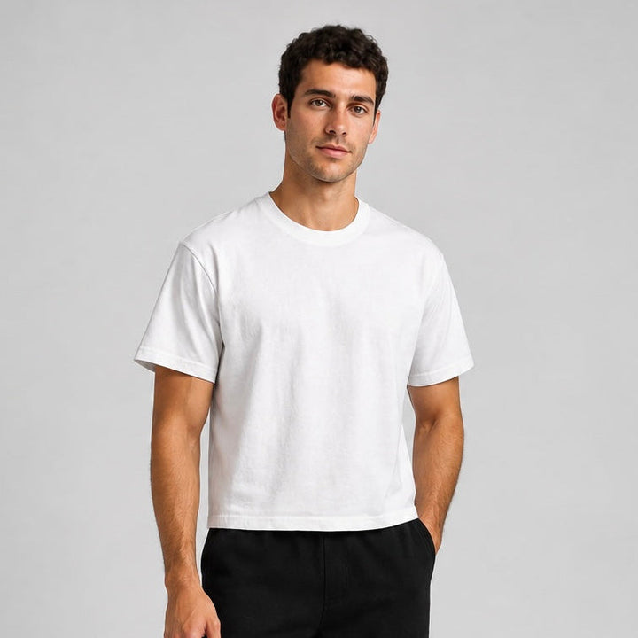 7004 - Men's Boxy Cropped Tee