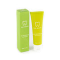 TruFlouride flavoured toothpaste tube featuring vibrant packaging for premium daily oral care and cavity protection