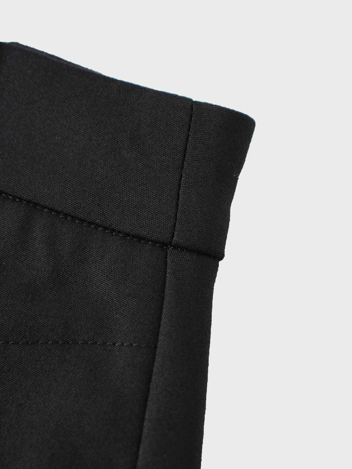 Basic A-Line Skirt-Black-3