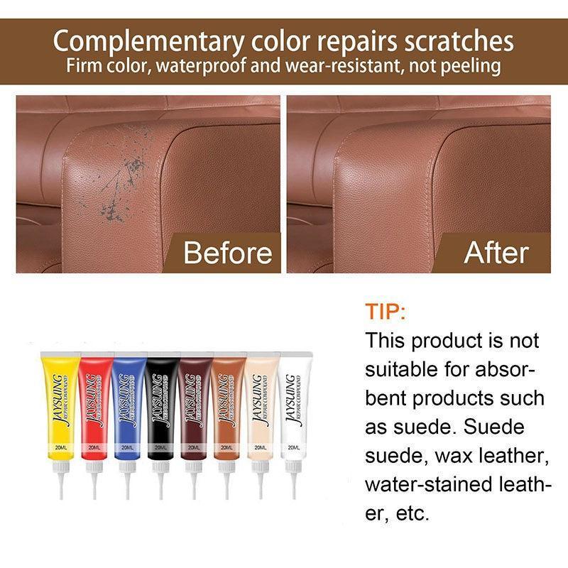 Advanced leather repair gel kit tube for restoring scratched sofas and automotive interior upholstery — view 5
