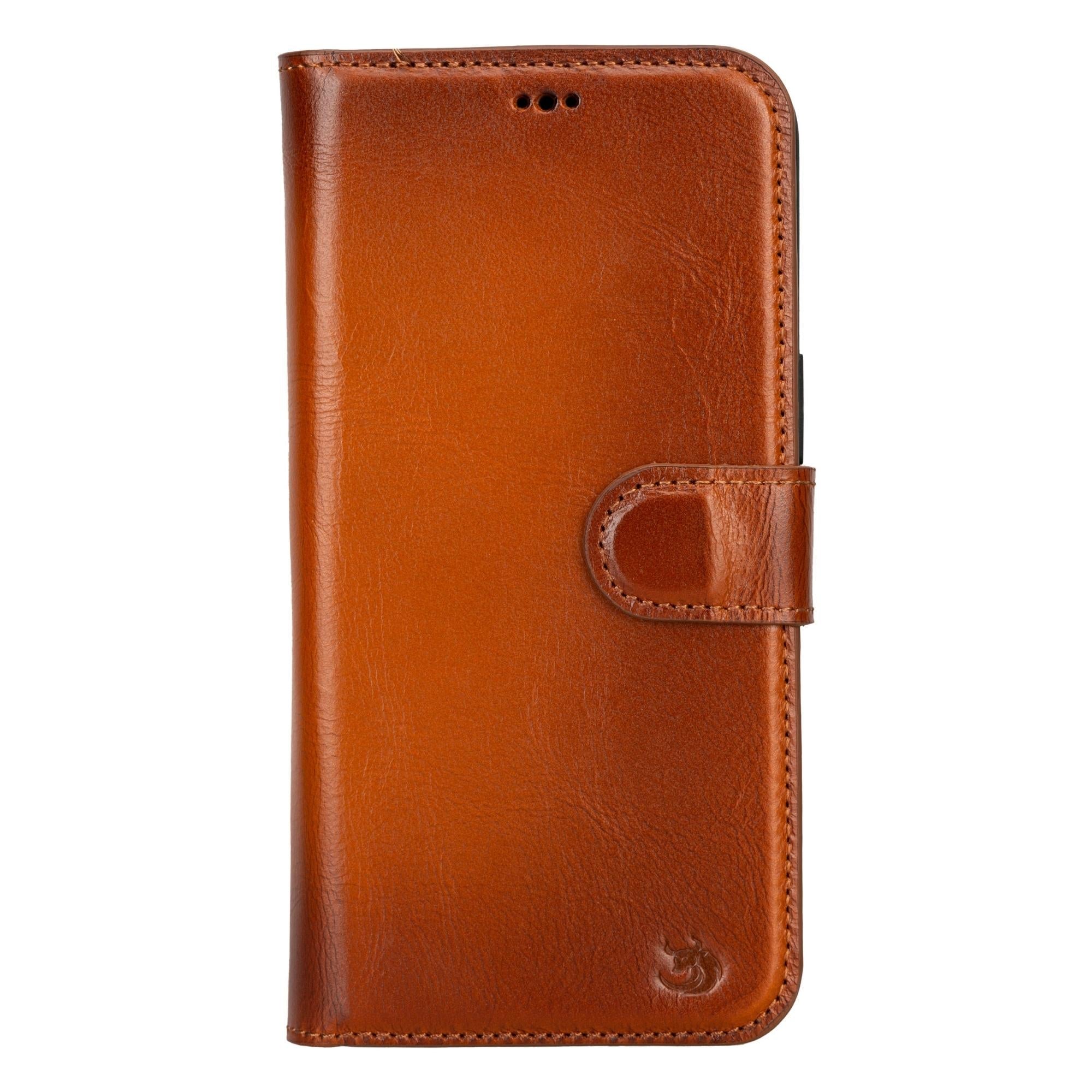 Genuine leather Casper iPhone 14 wallet case with credit card slots and detachable magnetic back cover — view 5