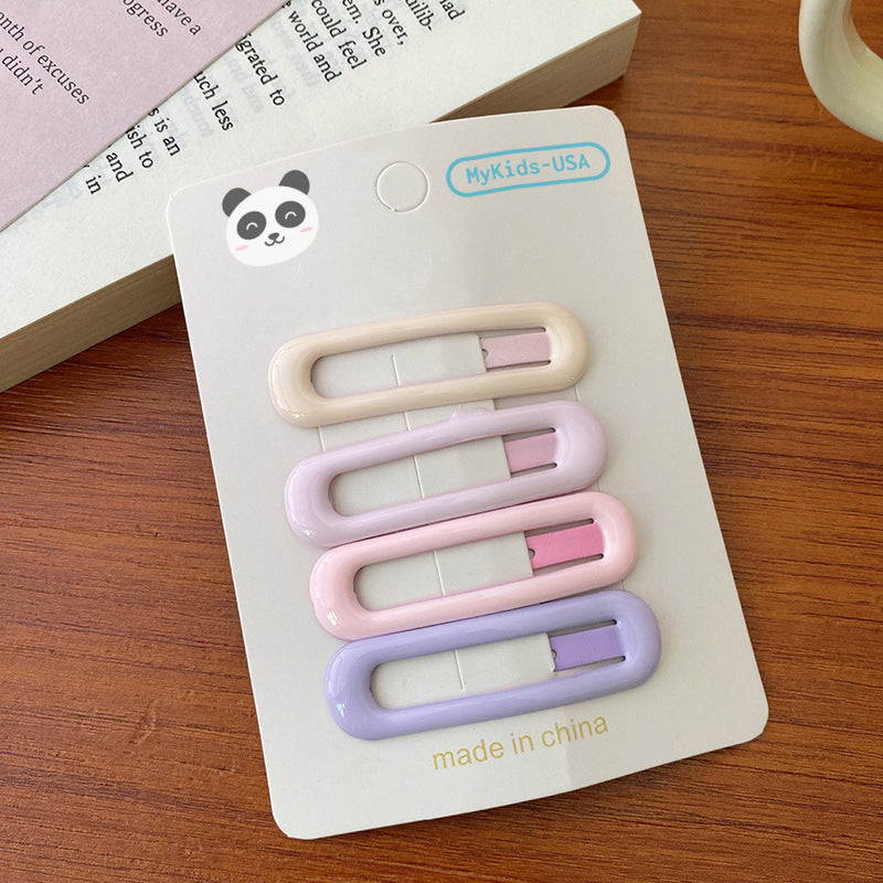 Dreamy girls hair clip set in magical pastel colors with gentle metal closures — view 4