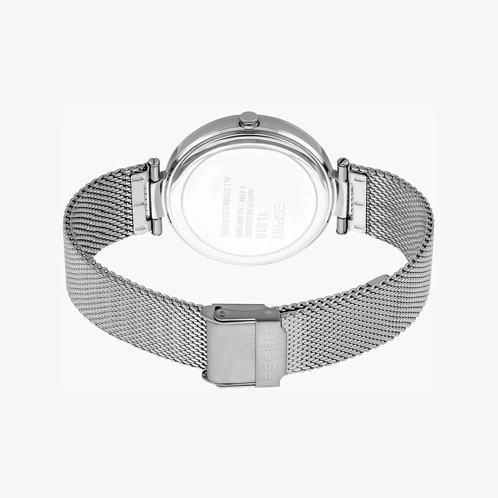 Esprit Women's Silver Stainless Steel Watch, Silver Dial | Es1l166m0025-2