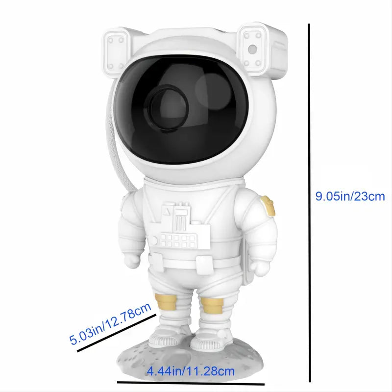 Astronaut starry sky night light, white matte plastic star projector for a kid room tabletop — view 5