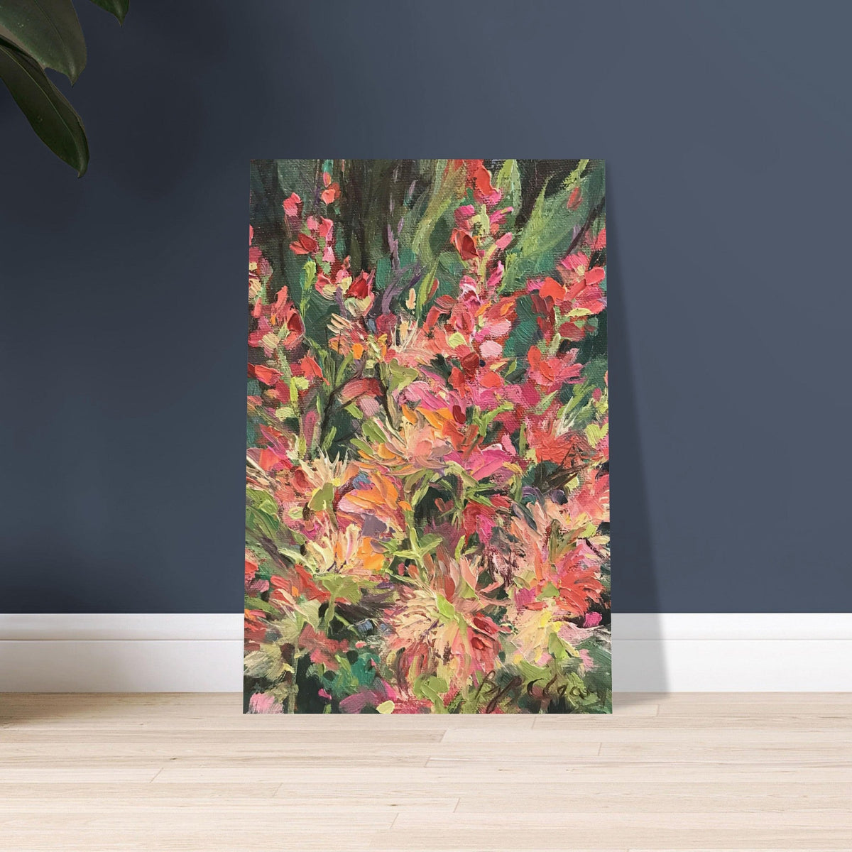 'Blossom Study' Floral I 16x24 Museum-Quality Matte Paper Poster | Original Artwork by American Artist Barbara Cleary (Fall Collection)-4