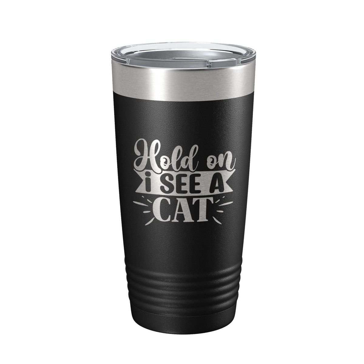 Hold On I See A Cat Tumbler Travel Mug Funny Cat Lover Gift Insulated Laser Engraved Coffee Cup 20 oz-5