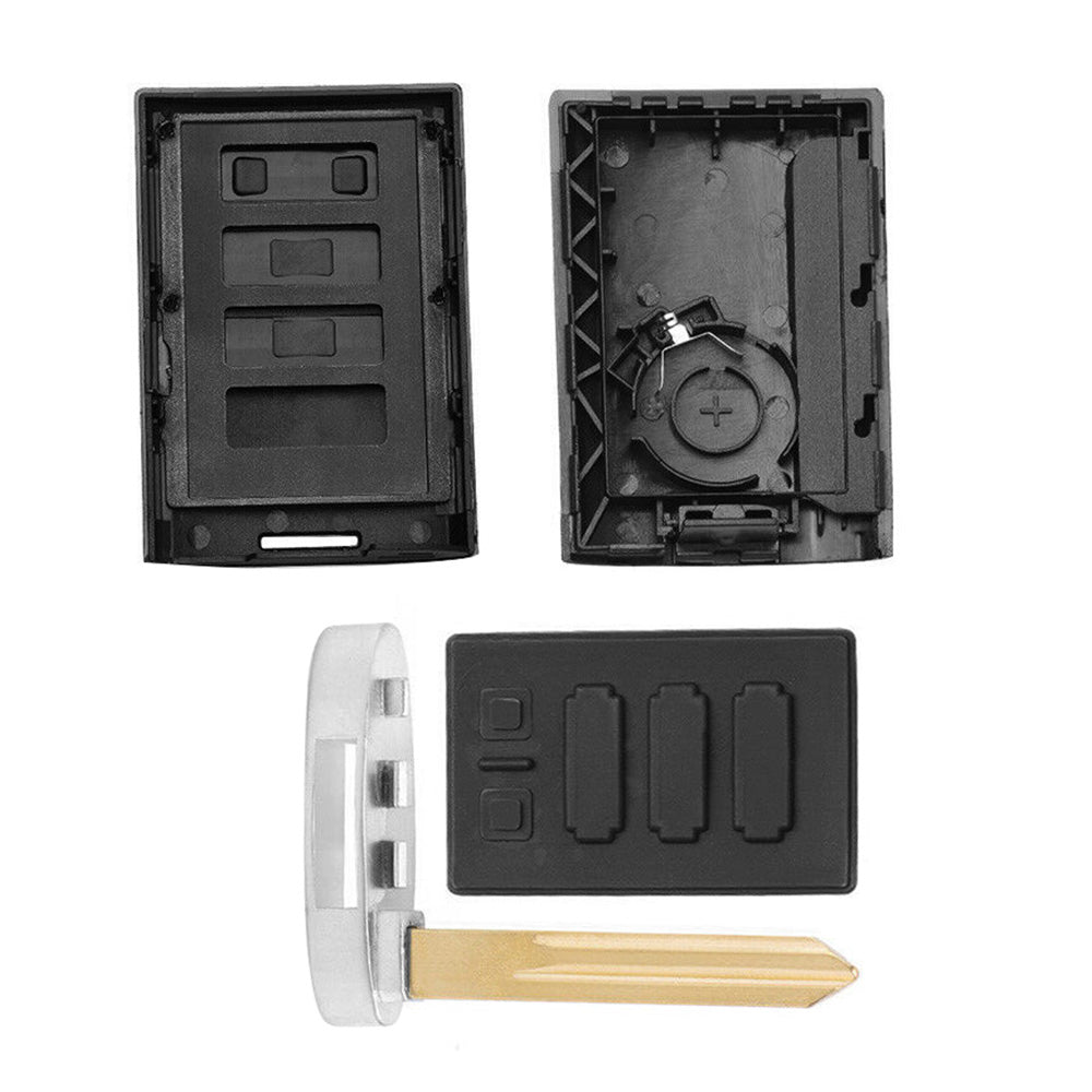 Three button smart remote car key shell case for Holden Captiva with uncut metal blade — view 5