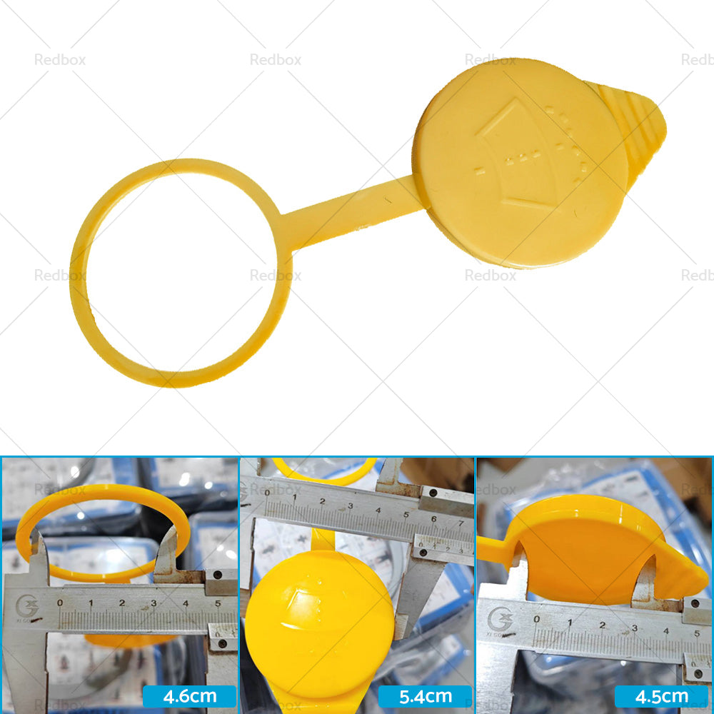 Black plastic windscreen washer bottle cap lid for car fluid reservoir replacement — view 4
