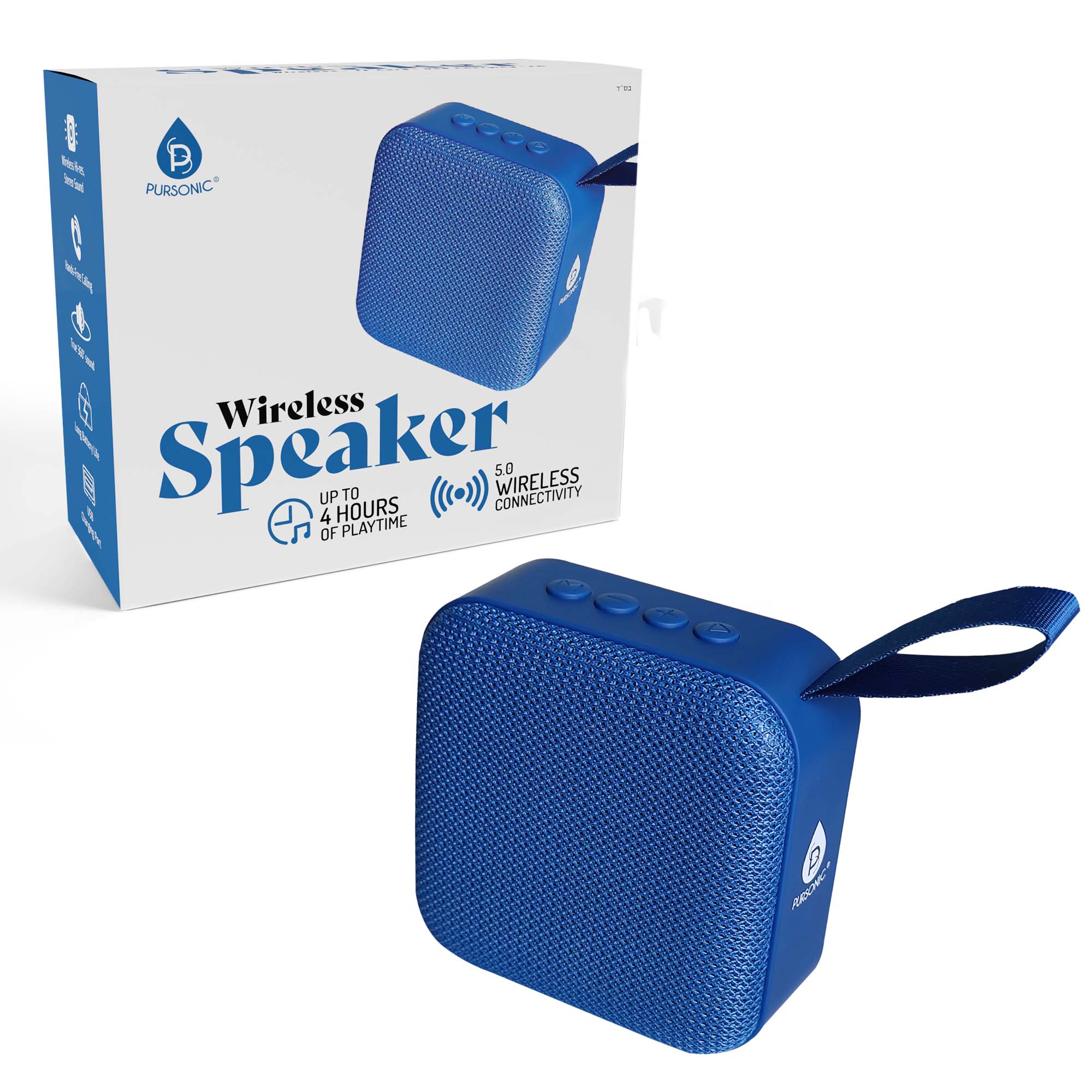 Wireless earbud and speaker set featuring sleek true wireless headphones and a portable 360 degree speaker — view 4