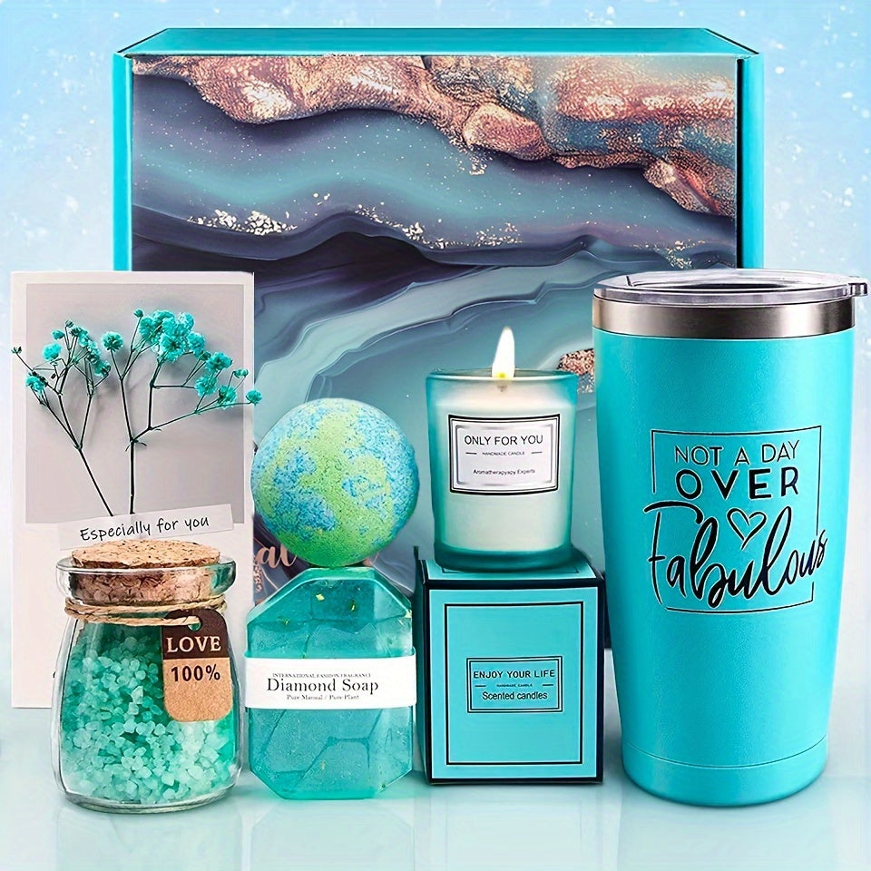 Sandalwood spa gift box set for women featuring beautifully packaged bath and body relaxation essentials — view 2