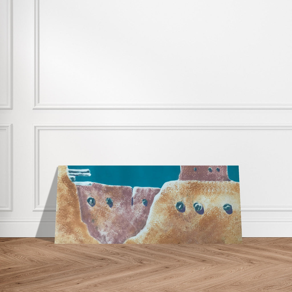 'Pueblo Series 2' Abstract I 10x24 Museum-Quality Matte Paper Poster | Original Artwork by American Artist Barbara Cleary-4