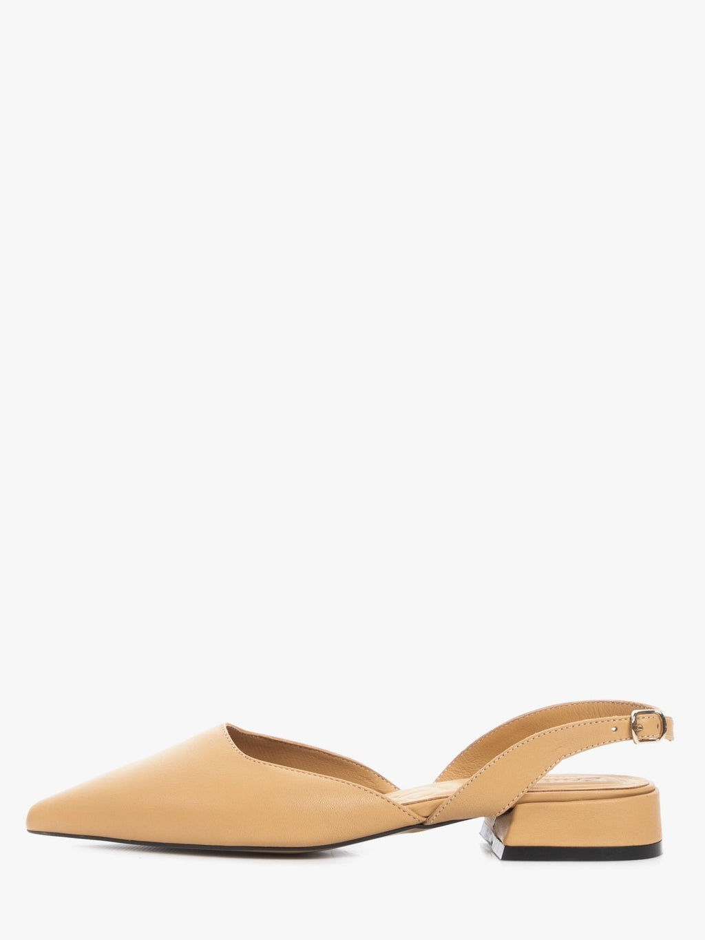 Brown genuine leather women's sandals featuring an open toe design and durable synthetic sole.