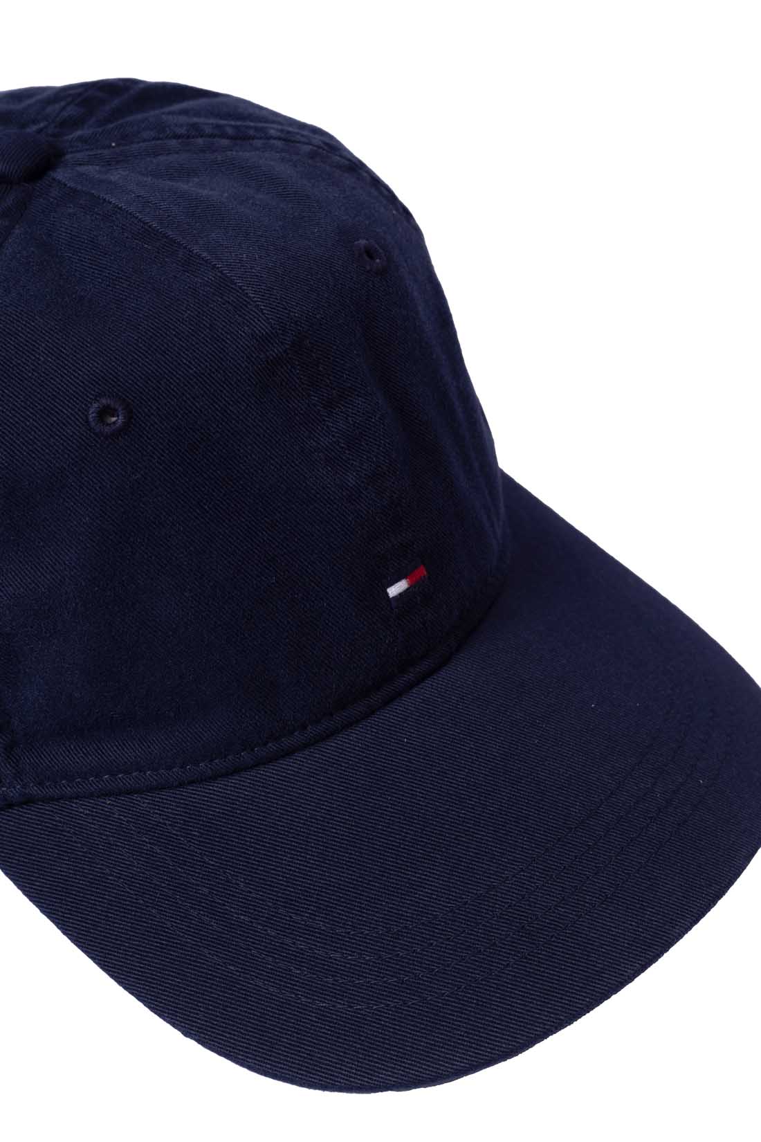Burgundy men's cotton twill baseball cap with sliding buckle fastening and embroidered logo detailing. — view 2
