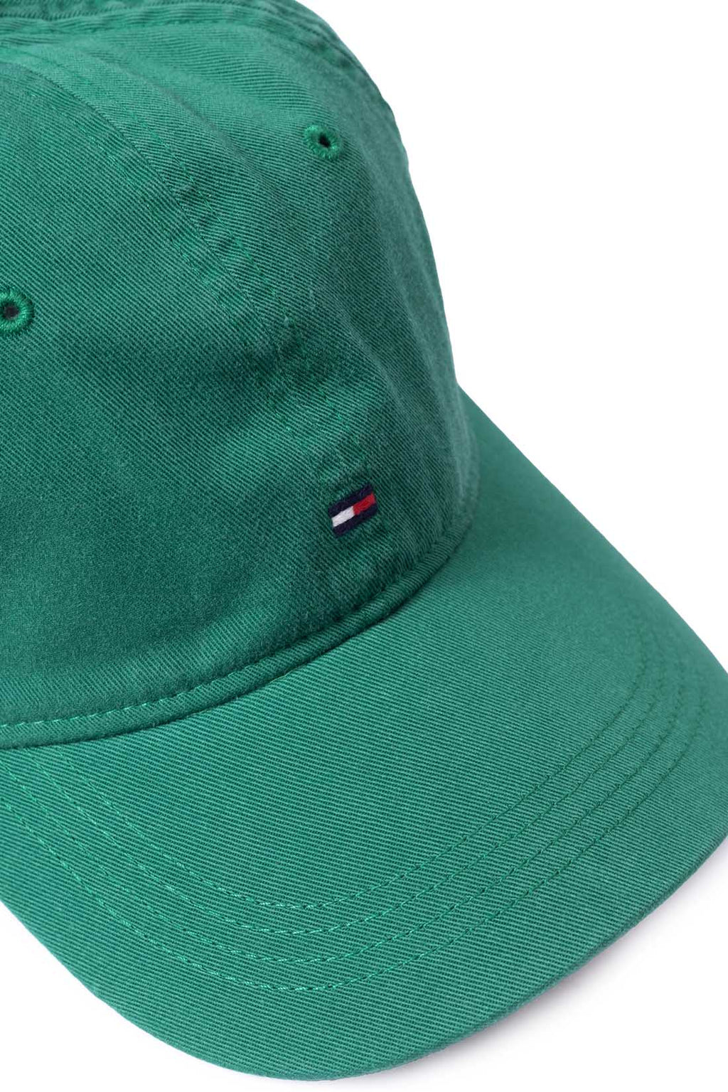 Burgundy men's cotton twill baseball cap with sliding buckle fastening and embroidered logo detailing. — view 8