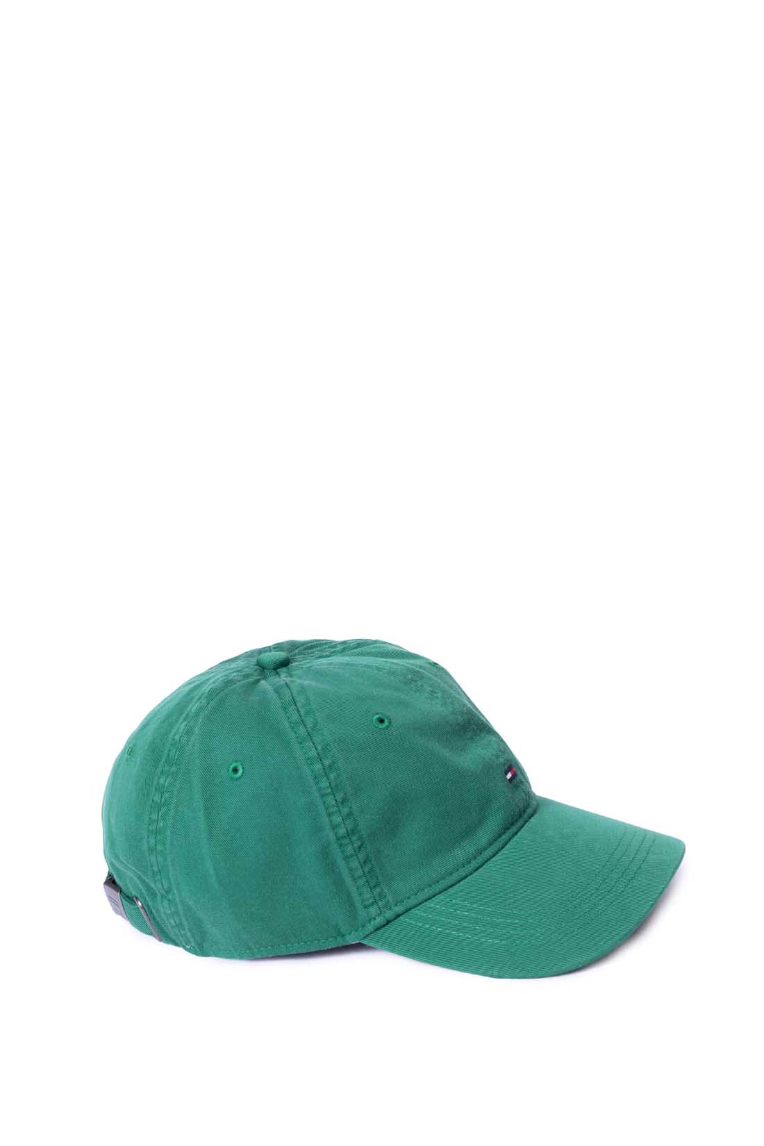 Burgundy men's baseball cap in pure cotton twill with embroidered front logo and adjustable strap. — view 9