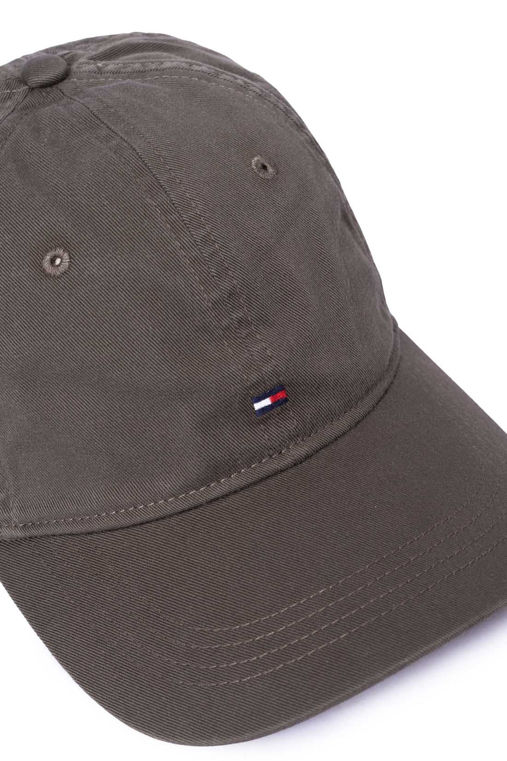 Burgundy men's cotton twill baseball cap with sliding buckle fastening and embroidered logo detailing. — view 11