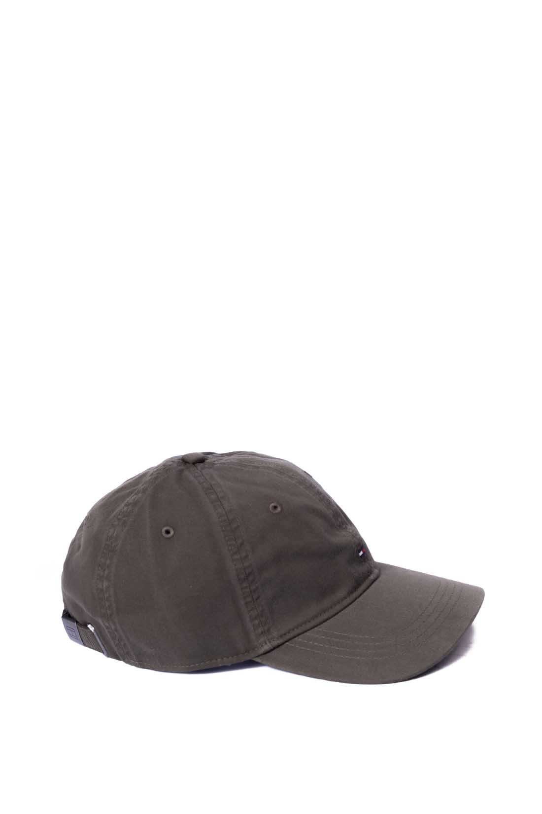 Burgundy men's baseball cap in pure cotton twill with embroidered front logo and adjustable strap. — view 12