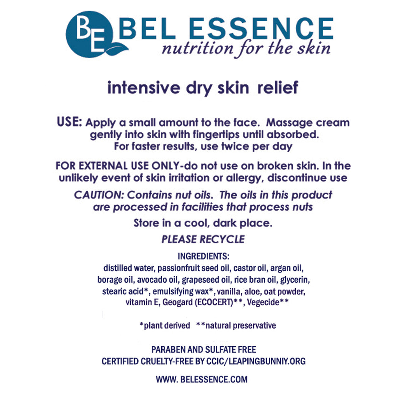 Natural anti-aging facial moisturizer jar by Bel Essence, 1.5 oz cream for severe dry skin. — view 6