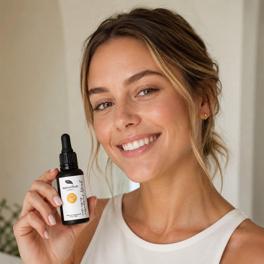 Amrita Court Foundation Glow 20+ | Facial Oil & Roll-On Bundle-1