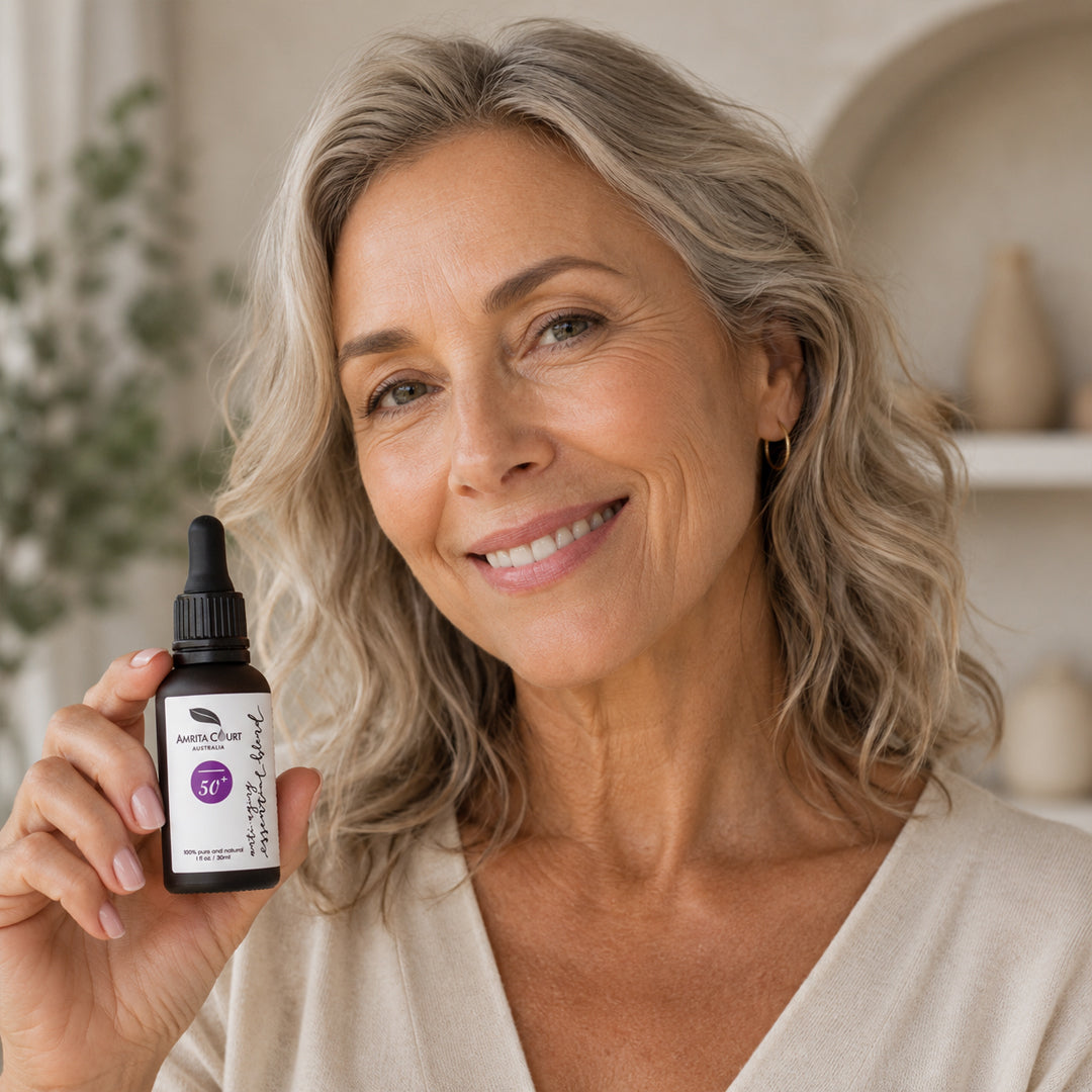 Amrita Court Restoration 50+ | Facial Oil & Roll-On Bundle-1