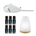 Pursonic pet essentials bundle with essential oil bottles USB diffuser and portable handheld car vacuum
