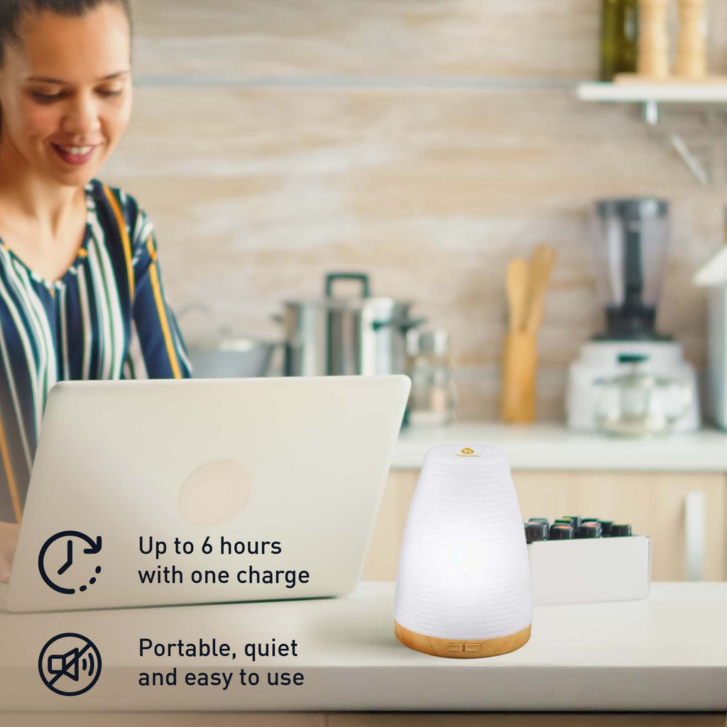 Pursonic pet essentials bundle with essential oil bottles USB diffuser and portable handheld car vacuum — view 2