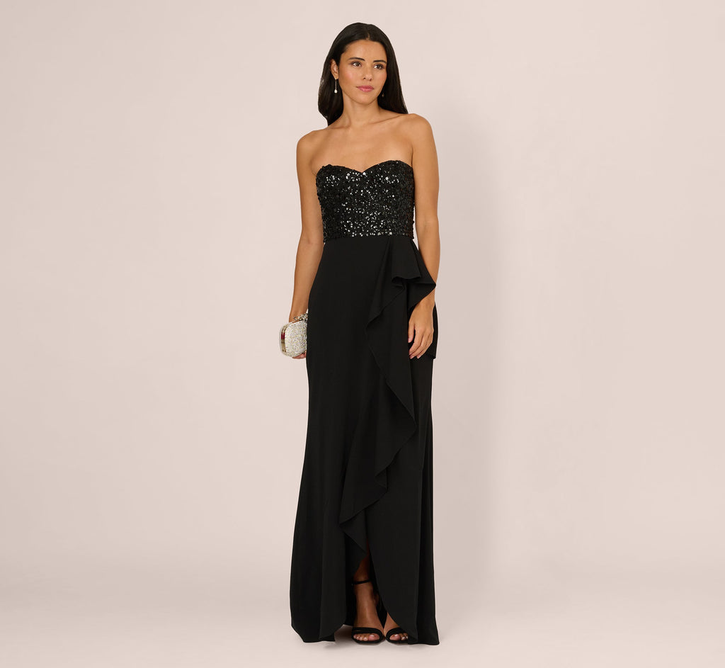 Adrianna Papell AP1E212614 Prom Long Sequin Formal Dress-0