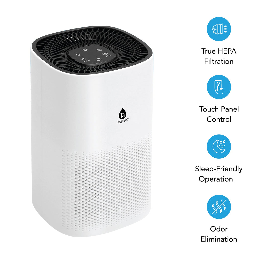 Home wellness bundle with HEPA air purifier, sunset projector lamp, and six essential oil bottles — view 5