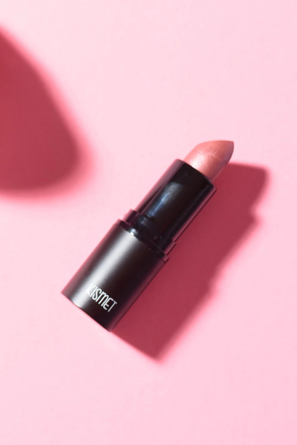 Velvet semi-matte lipstick tube in rich color showcasing smooth hydrating formula for natural clean beauty