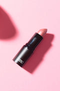 Velvet semi-matte lipstick tube in rich color showcasing smooth hydrating formula for natural clean beauty