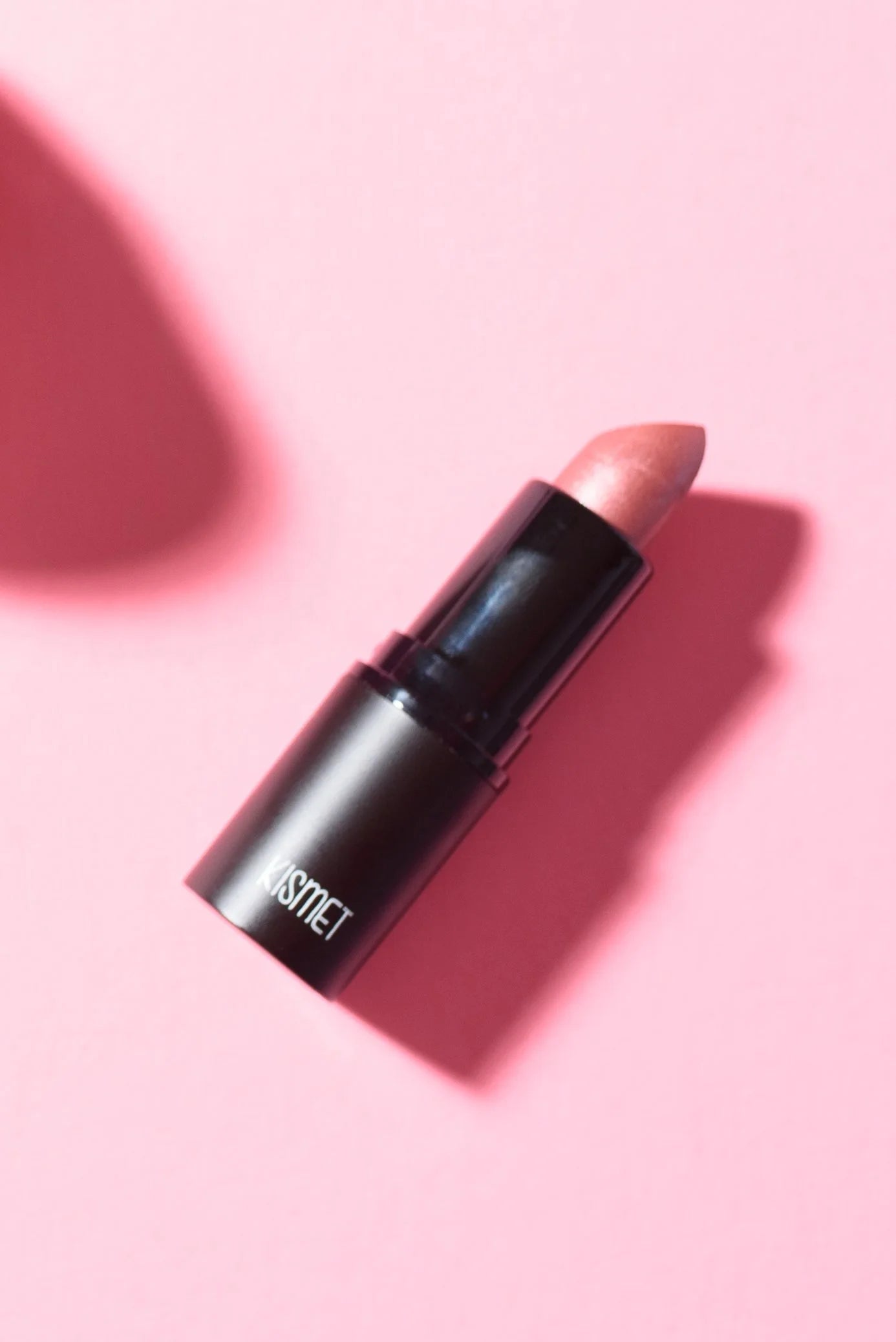 Velvet semi-matte lipstick tube in rich color showcasing smooth hydrating formula for natural clean beauty