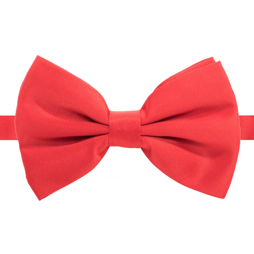 Axis Red Adjustable Satin Bowtie-0