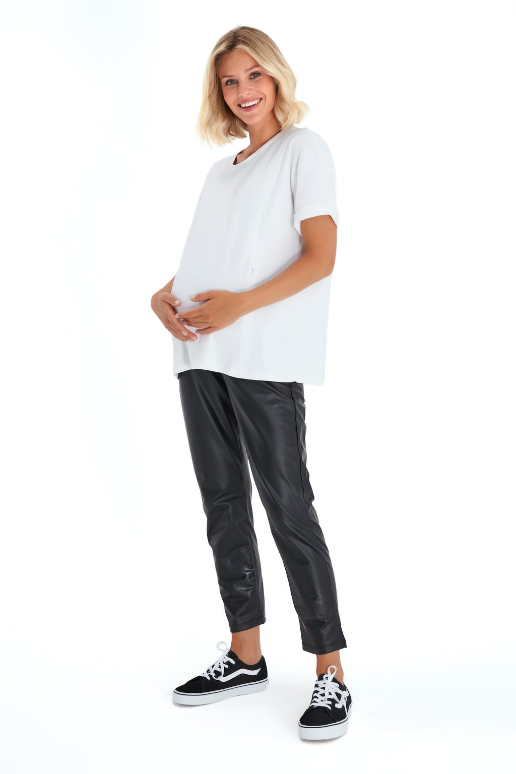 Anytime Anywhere Side Zip Maternity/Nursing T-Shirt-1