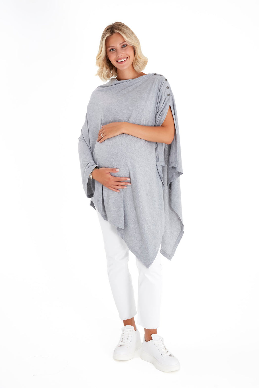 4in1 Multipurpose Supreme Cotton Cape as Maternity/Nursing Shawl-5