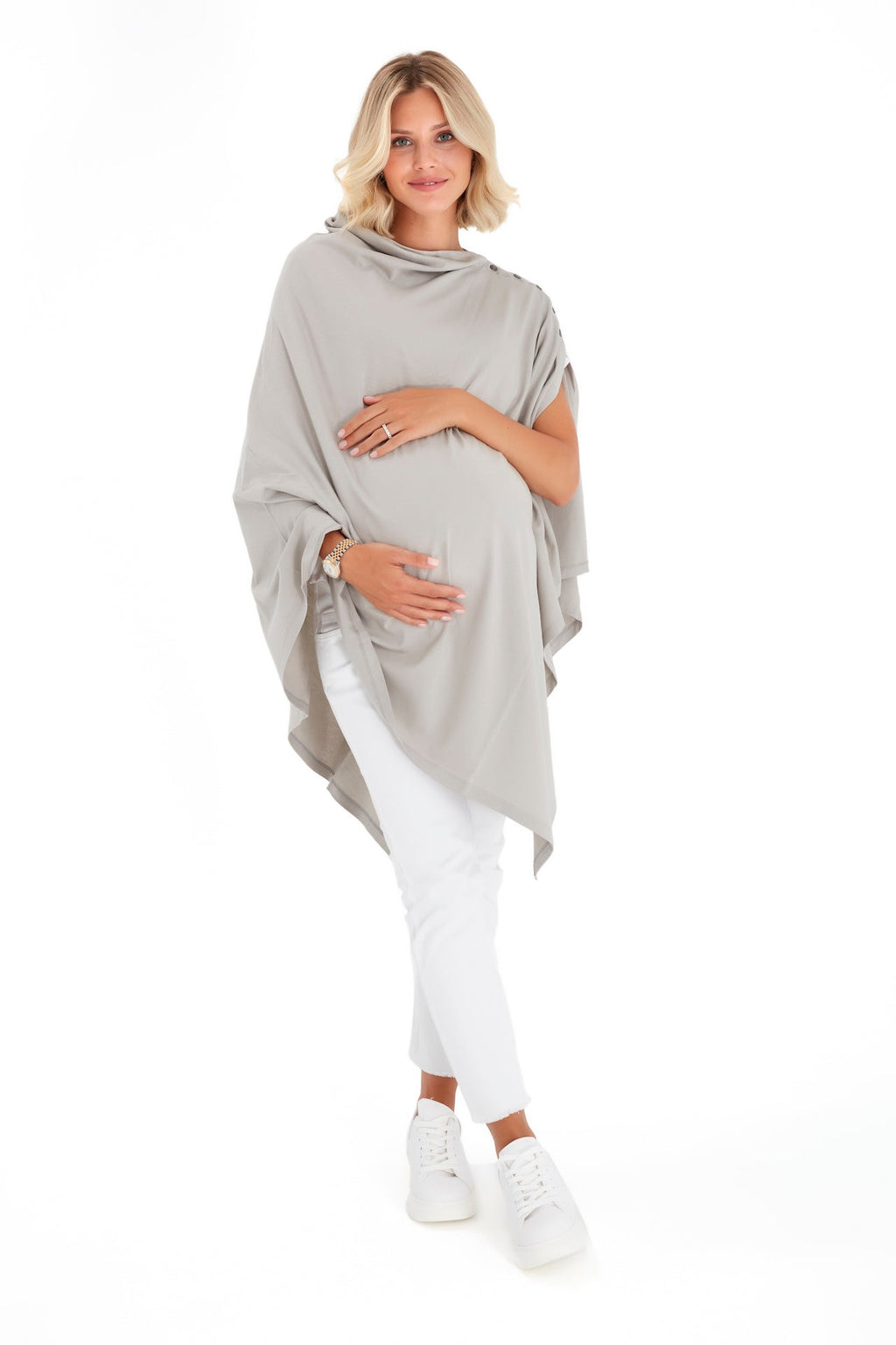 4in1 Multipurpose Supreme Cotton Cape as Maternity/Nursing Shawl-4