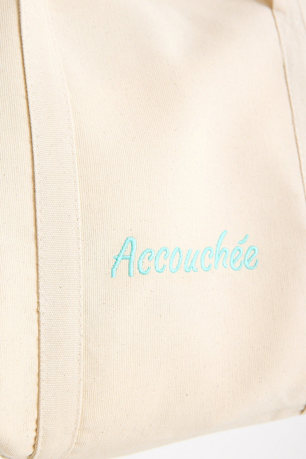Accouchée canvas midi tote bag with sturdy carry handles in a minimalist everyday design — view 5
