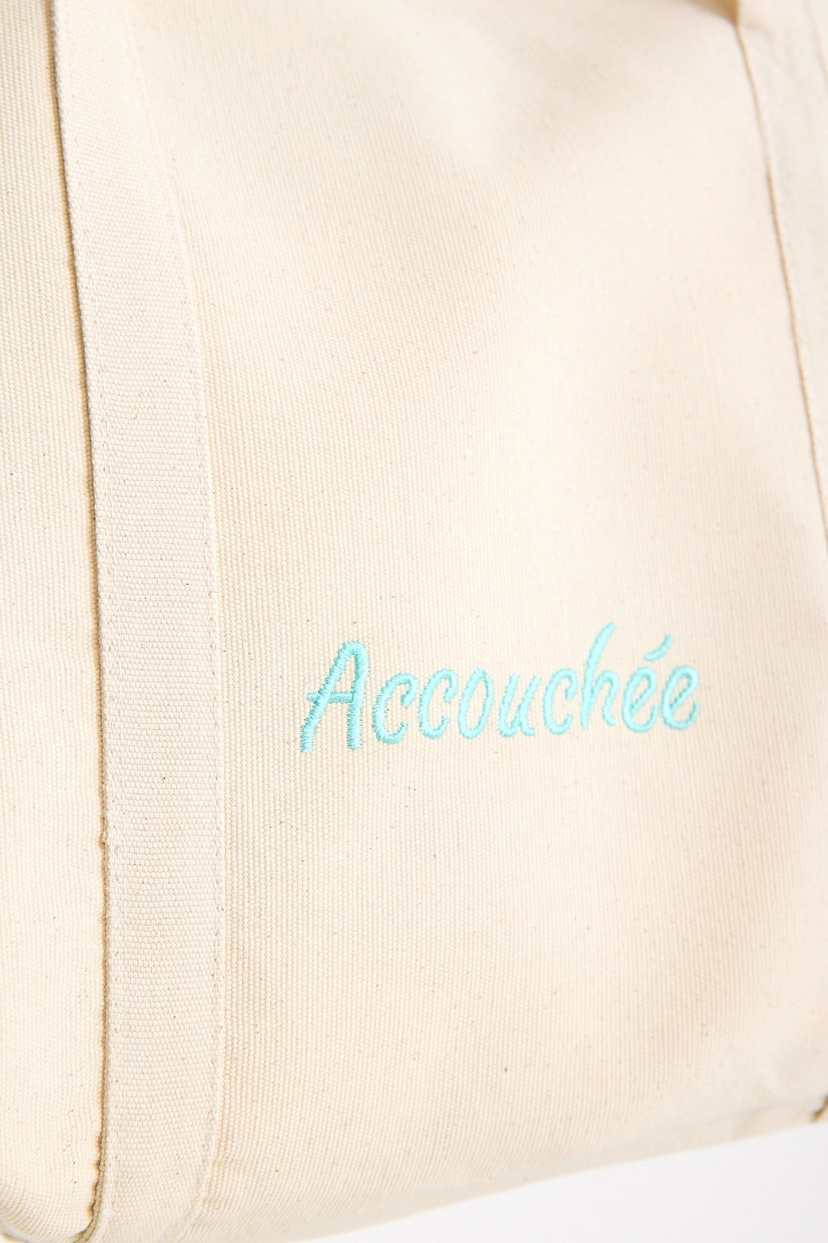 Accouchée canvas midi tote bag with sturdy carry handles in a minimalist everyday design — view 5