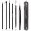 Professional stainless steel acne removal needle set with precision loops and extraction tools