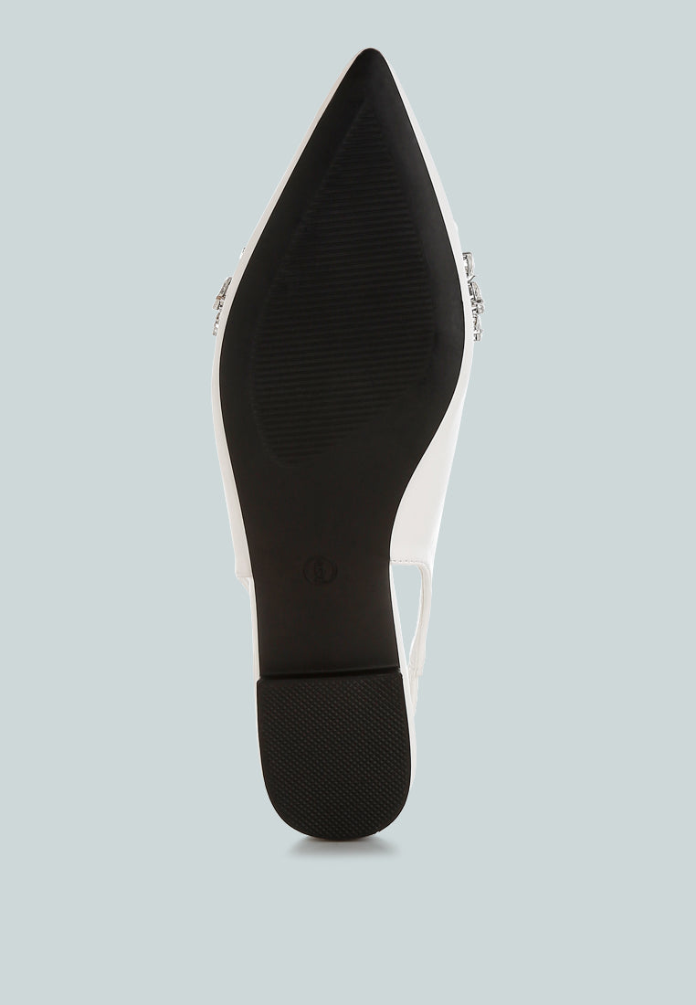 Adhara Diamante Embellished Flat Sandals-4