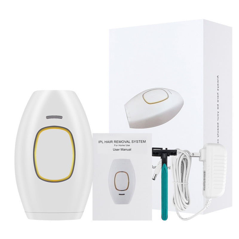 Advanced laser hair removal device in white, black, or pink, with shaver and power adapter. — view 5