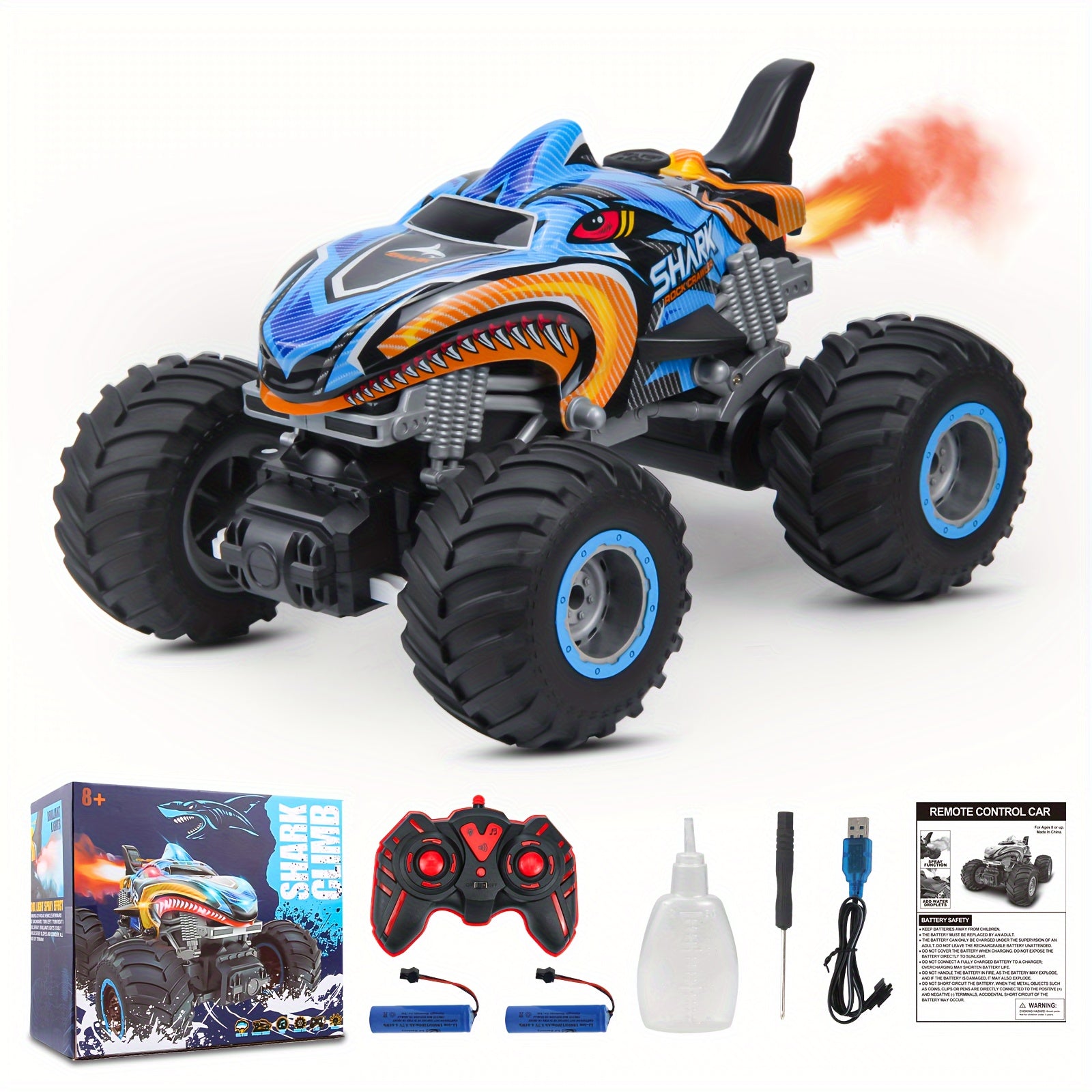 1:16 scale all terrain RC monster truck with oversized tires for outdoor racing — view 2
