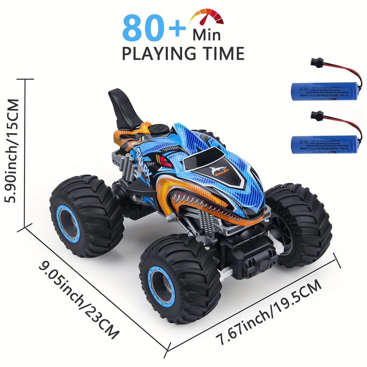 1:16 scale all terrain RC monster truck with oversized tires for outdoor racing — view 4