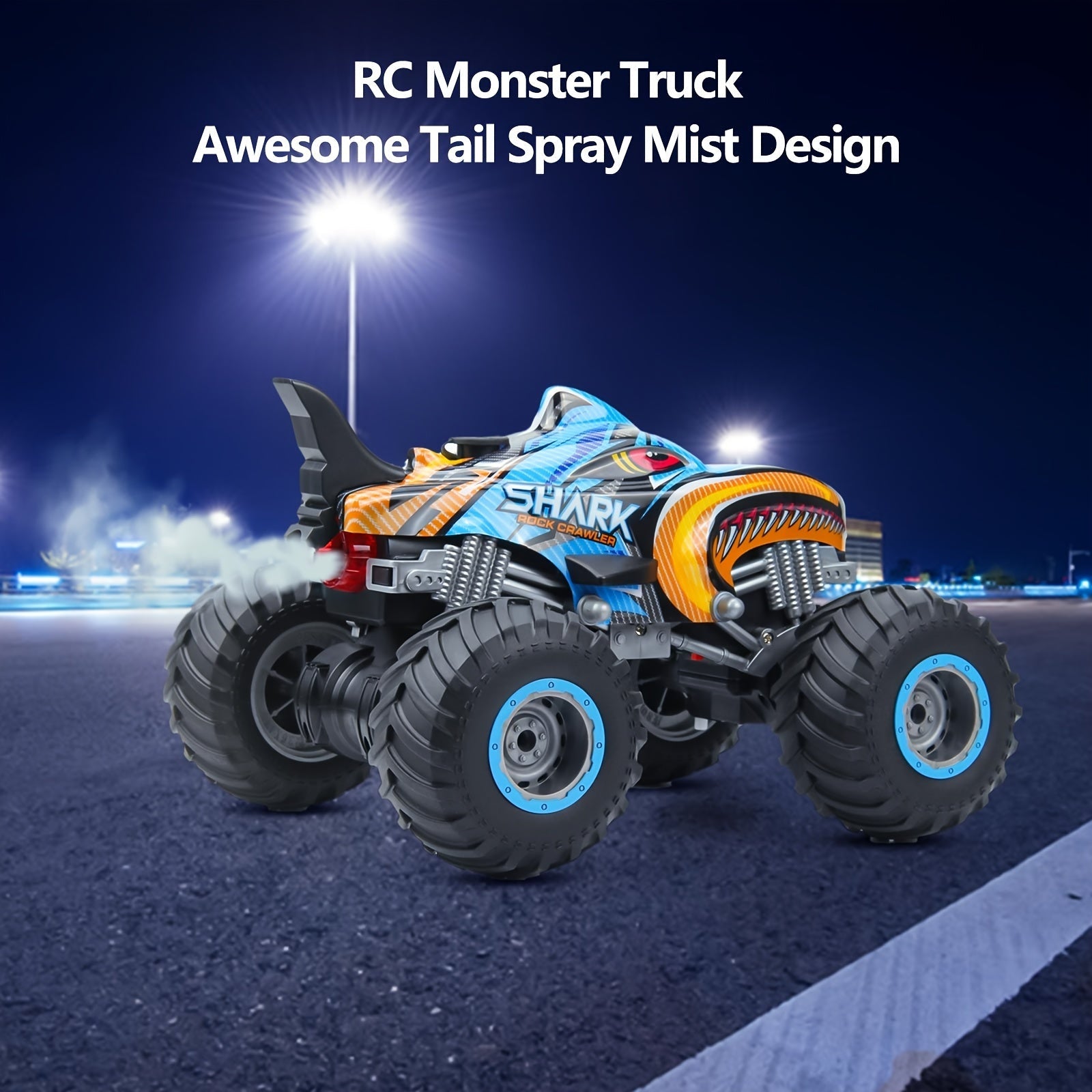 1:16 scale all terrain RC monster truck with oversized tires for outdoor racing — view 5