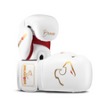 Bravose Alpha white and red synthetic leather boxing gloves for sparring and heavy bag work