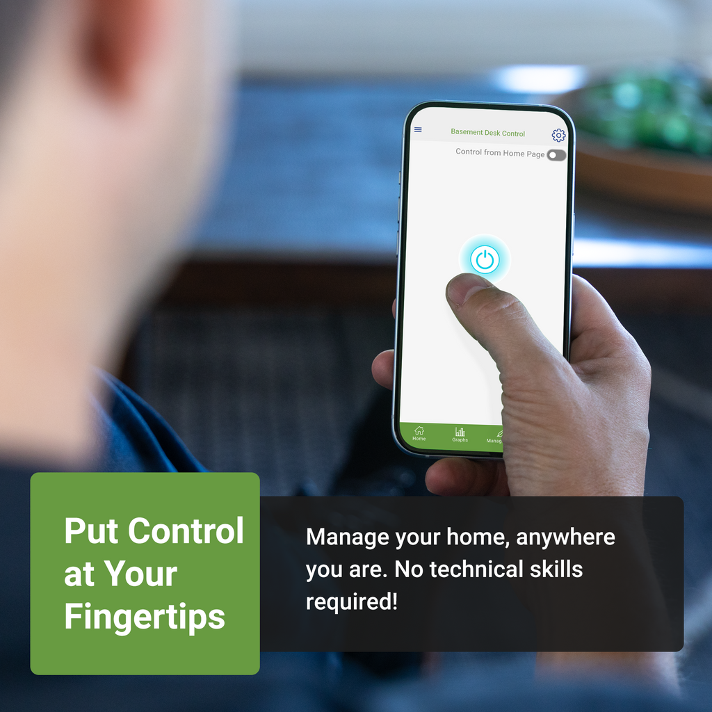 Four compact white Emporia Energy Wi-Fi smart plugs designed for standard home wall outlets. — view 4