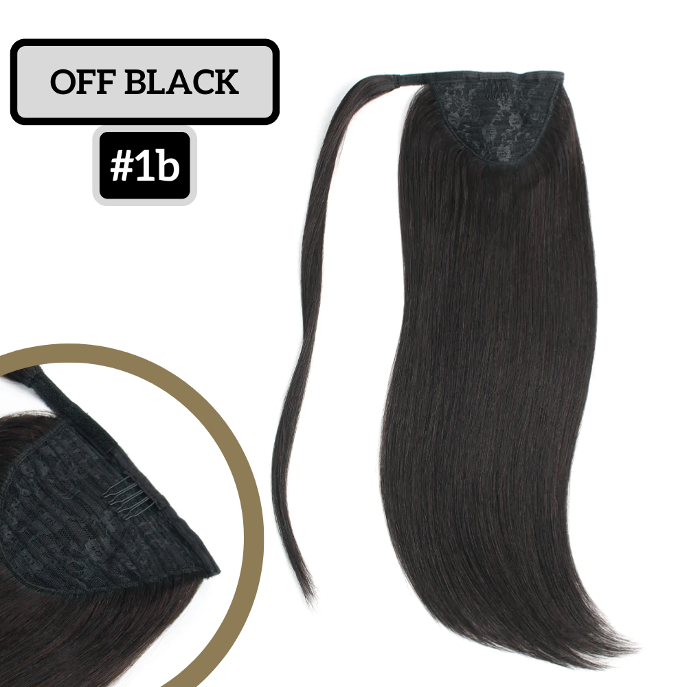 Ponytail Extension 16" Off Black #1b-0