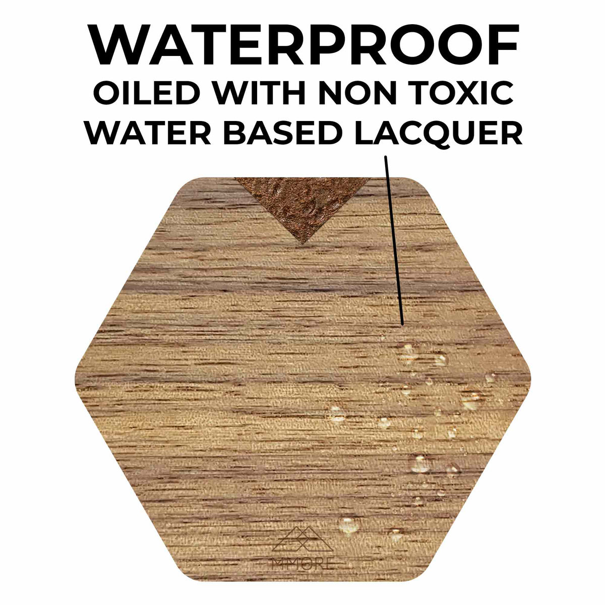 PERSONALIZED Wooden Coasters - American Walnut / Set of 4 Coasters-1
